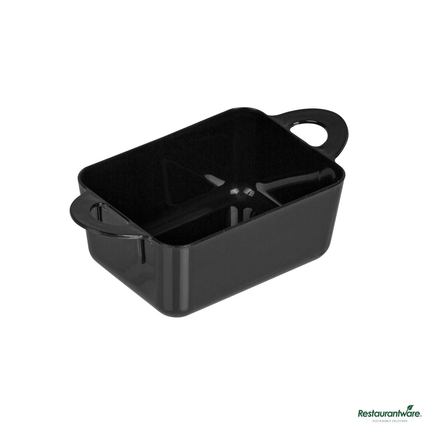 Wholesale Restaurantware 3 Oz Rectangle Black Plastic Cocotte - 3 3/4" X 2" X 1 1/2"- Bulk