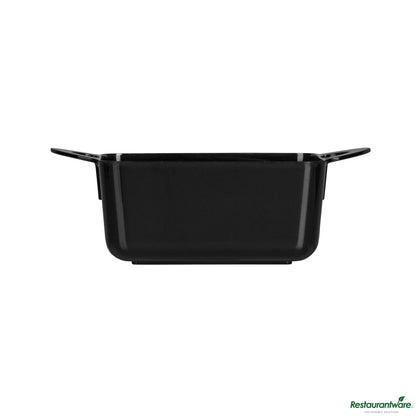Wholesale Restaurantware 3 Oz Rectangle Black Plastic Cocotte - 3 3/4" X 2" X 1 1/2"- Bulk