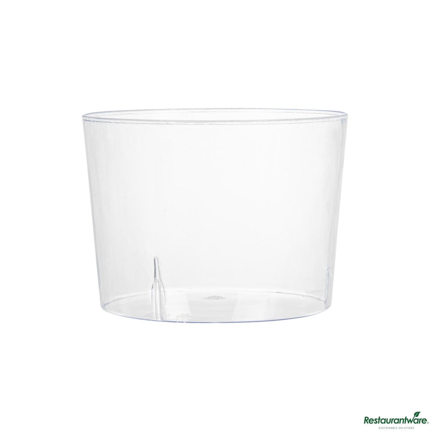 Wholesale Restaurantware 6 Oz Round Clear Plastic Cylindro Cup - 2 1/4" X 2 1/4" X 3"- Bulk