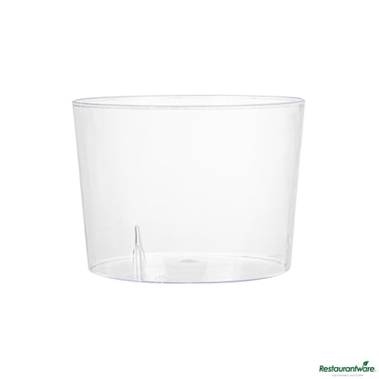 Wholesale Restaurantware 6 Oz Round Clear Plastic Cylindro Cup - 2 1/4" X 2 1/4" X 3"- Bulk