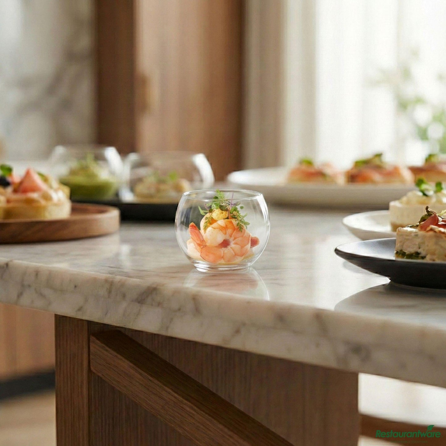 Wholesale Restaurantware Dish Srvg Plst Rnd Clr 2 Z- Bulk