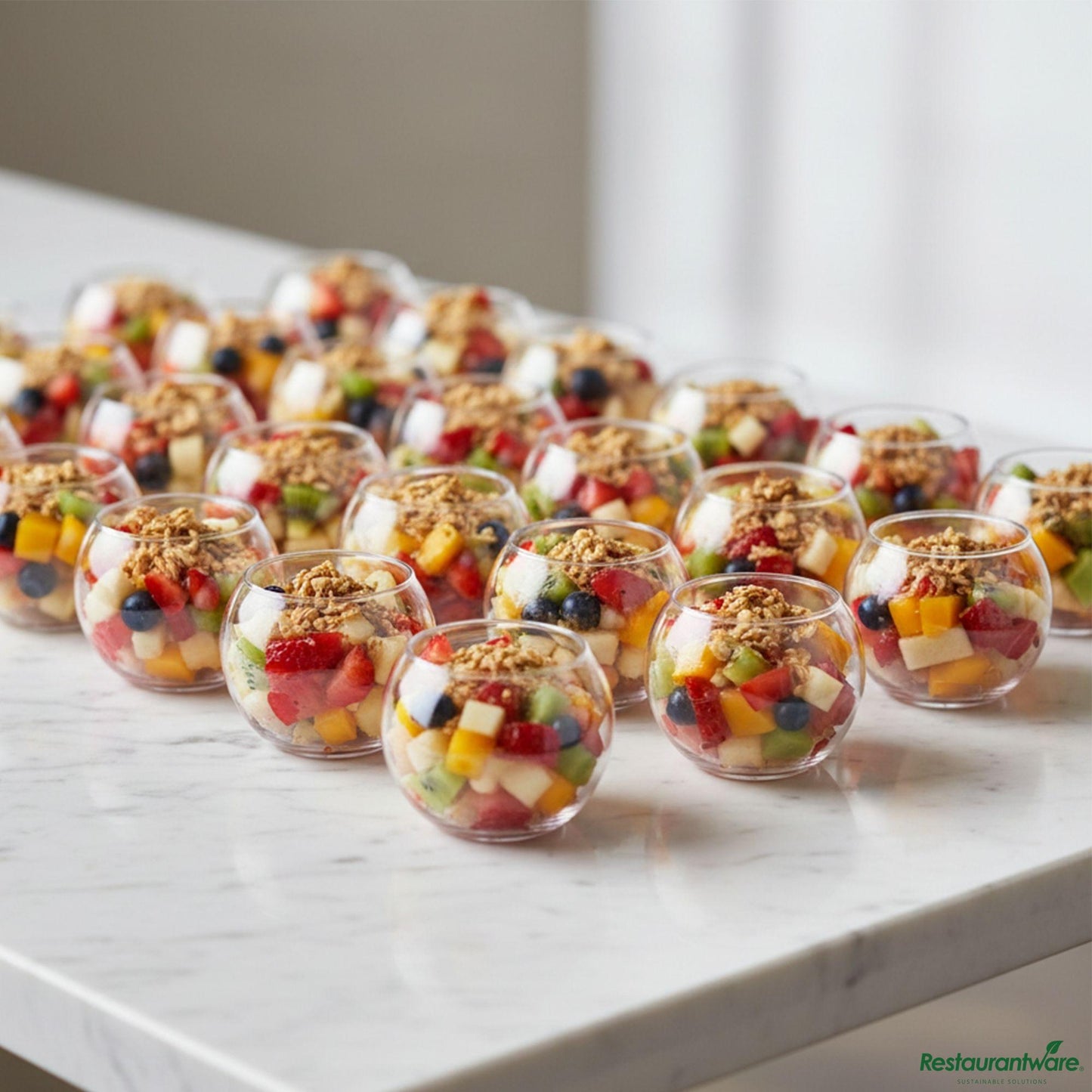 Wholesale Restaurantware Dish Srvg Plst Rnd Clr 2 Z- Bulk