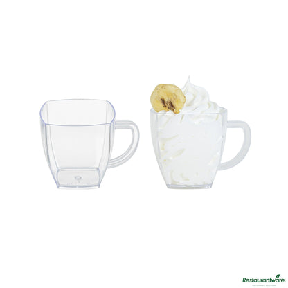 Wholesale Restaurantware 2 Oz Square Clear Plastic Mini Cafe Cup - 2" X 2" X 2"- Bulk