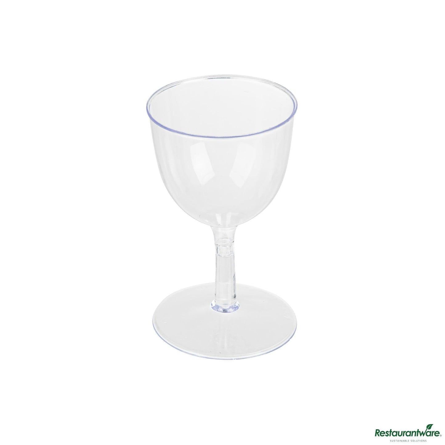 Wholesale Restaurantware 2 Oz Round Clear Plastic Mini Wine Goblet - 2" X 2" X 2 1/2"- Bulk