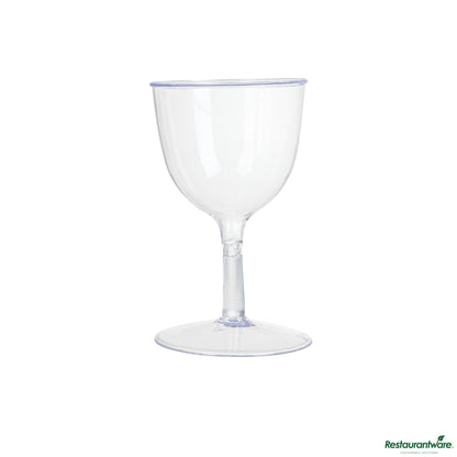 Wholesale Restaurantware 2 Oz Round Clear Plastic Mini Wine Goblet - 2" X 2" X 2 1/2"- Bulk