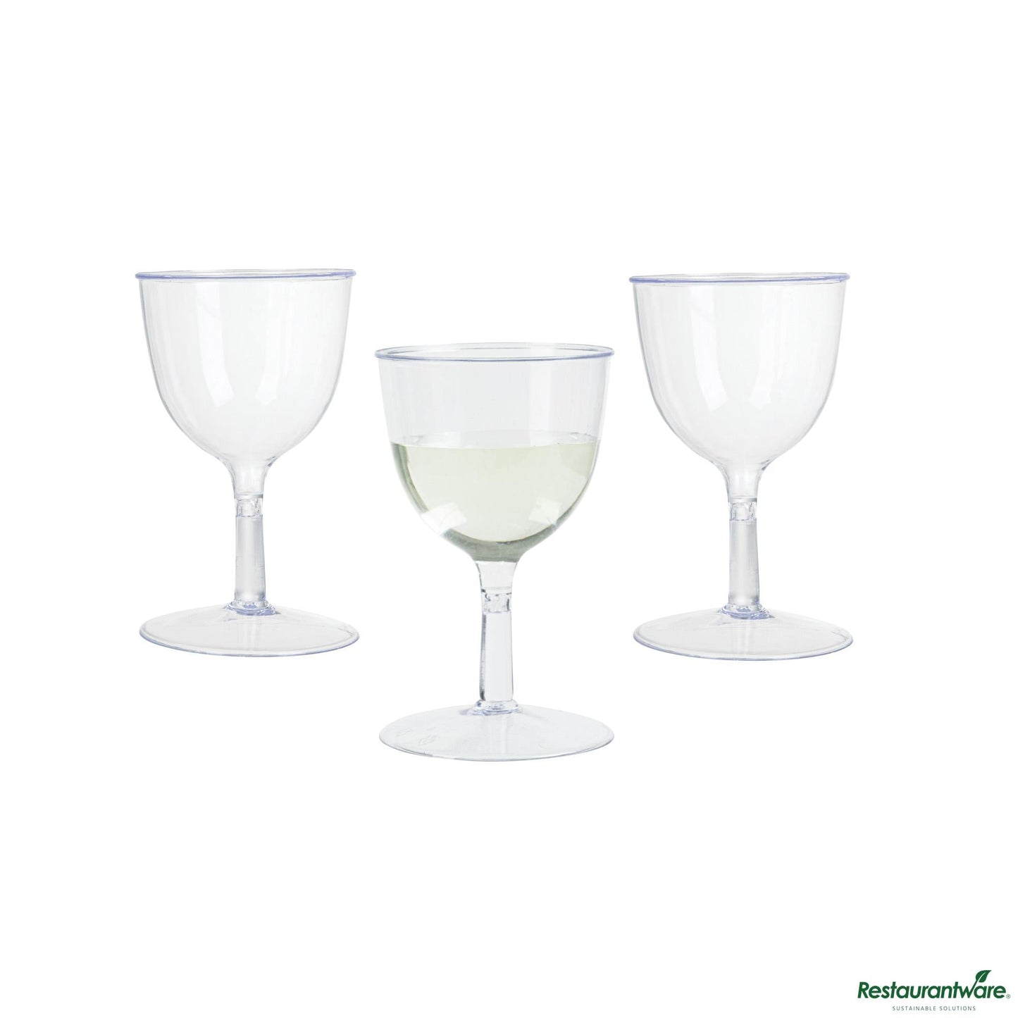 Wholesale Restaurantware 2 Oz Round Clear Plastic Mini Wine Goblet - 2" X 2" X 2 1/2"- Bulk