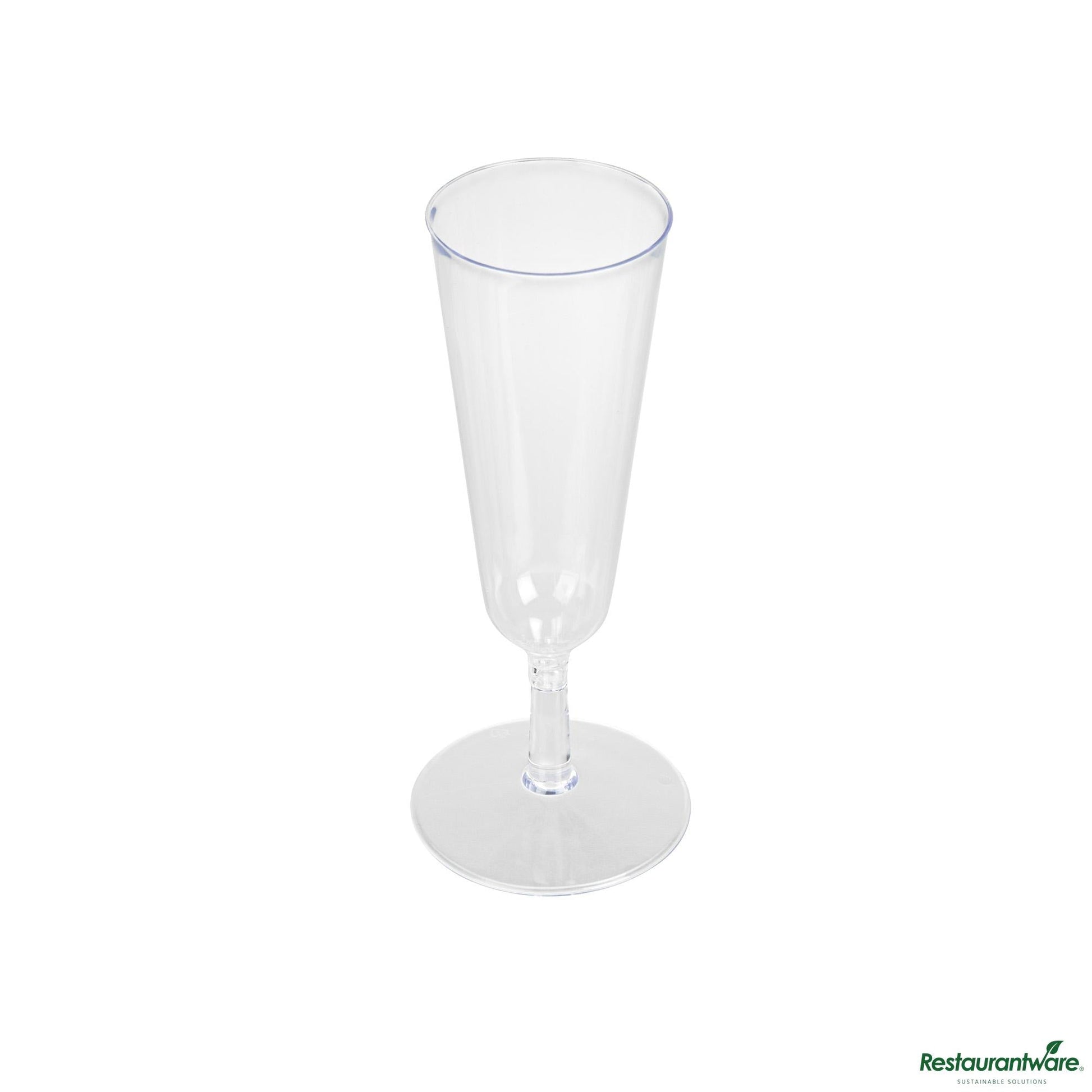 Wholesale Restaurantware 2 Oz Round Clear Plastic Mini Champagne Glass - 2" X 2" X 5"- Bulk