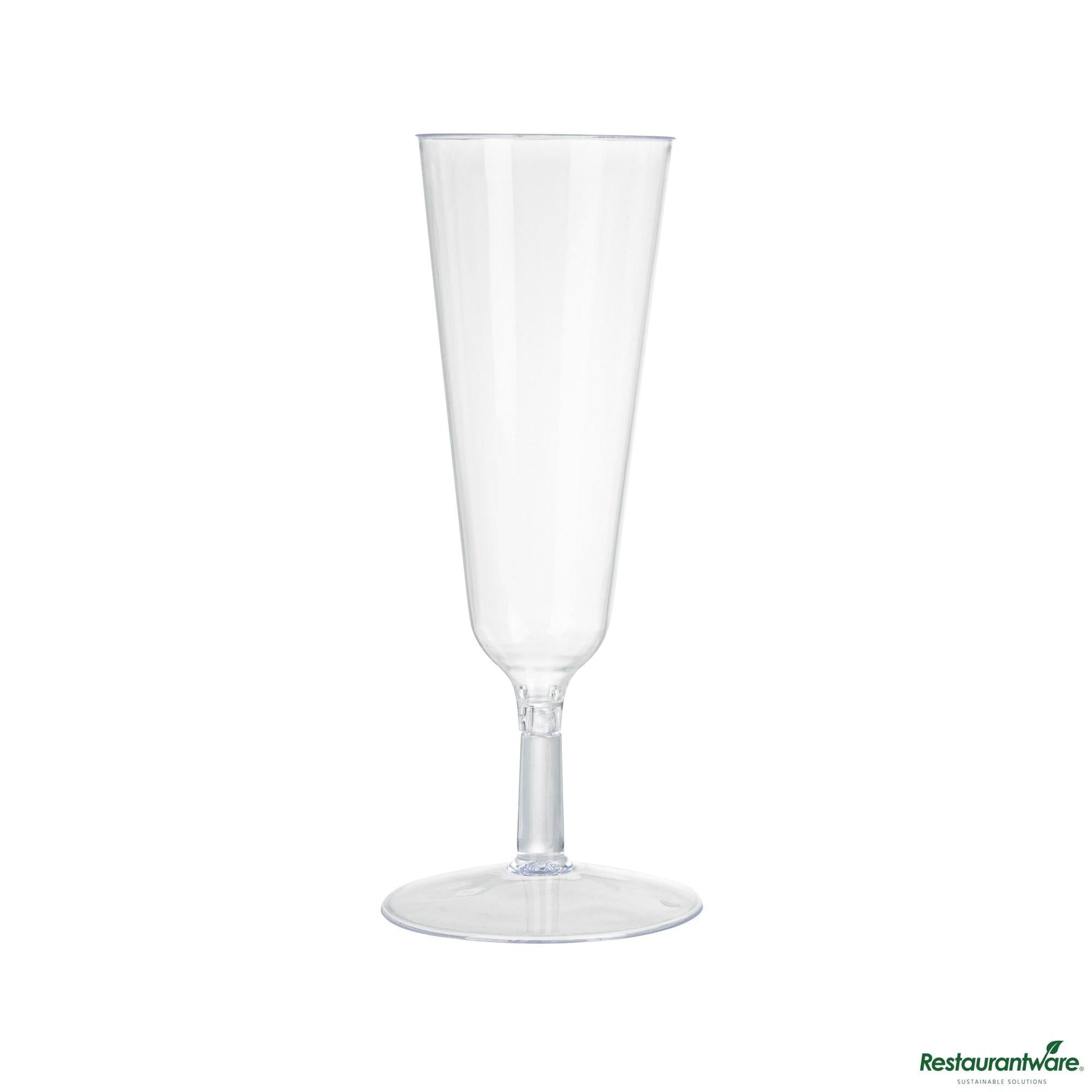 Wholesale Restaurantware 2 Oz Round Clear Plastic Mini Champagne Glass - 2" X 2" X 5"- Bulk
