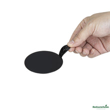 Wholesale Restaurantware Round Black Plastic Pastry Pallet - 3"×3"×1"- Bulk