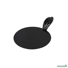 Wholesale Restaurantware Round Black Plastic Pastry Pallet - 3" X 3" X 1"- Bulk