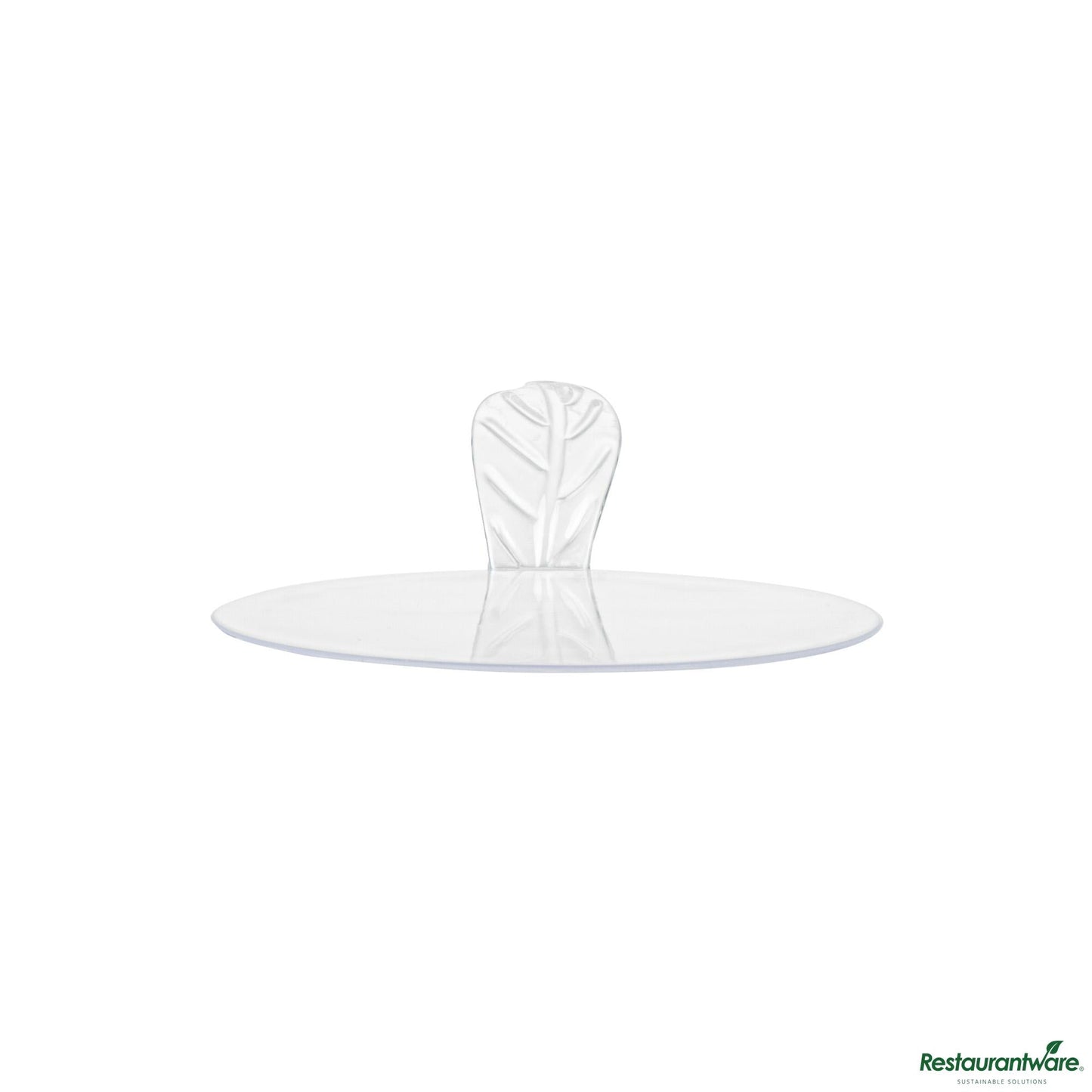 Wholesale Restaurantware Round Clear Plastic Pastry Pallet - 3" X 3" X 1"- Bulk