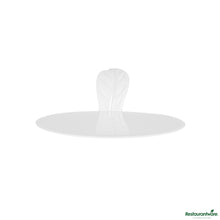 Wholesale Restaurantware Round White Plastic Pastry Pallet - 3" X 3" X 1"- Bulk