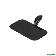 Wholesale Restaurantware Rectangle Black Plastic Pastry Pallet - 4" X 2 1/4" X 1"- Bulk