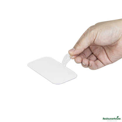 Wholesale Restaurantware Rectangle Clear Plastic Pastry Pallet - 4" X 2.2" X 1"- Bulk