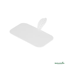 Wholesale Restaurantware Rectangle White Plastic Pastry Pallet - 4" X 2 1/4" X 1"- Bulk