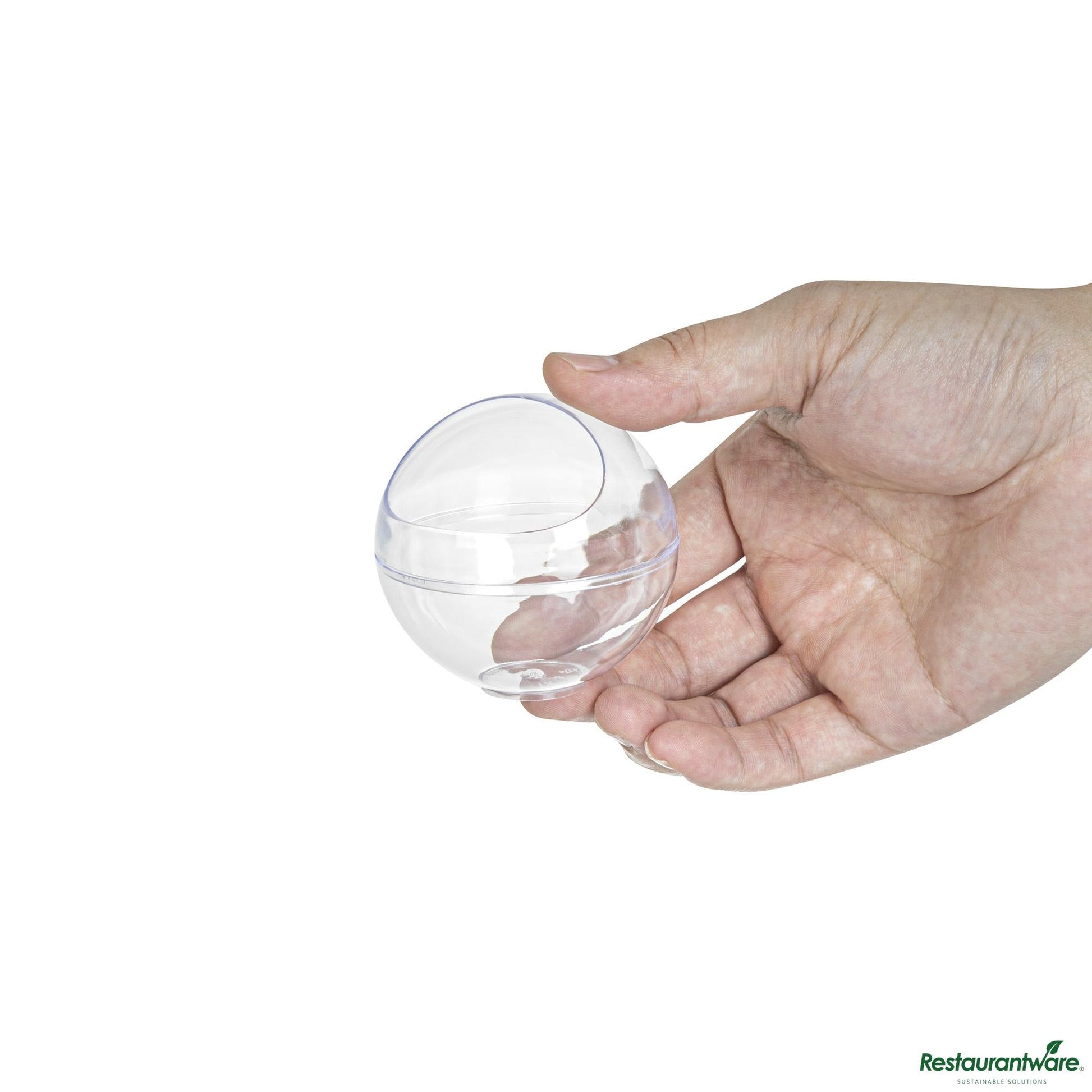 Wholesale Restaurantware 3 Oz Round Clear Plastic Balloon Bowl - 2 1/2" X 2 1/2" X 2 1/2"- Bulk