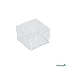 Wholesale Restaurantware 2 Oz Square Clear Plastic Short Quadrato Cup - 1.7" X 1.7" X 1"- Bulk
