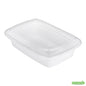 Wholesale Restaurantware 24 Oz Plastic to Go Box - with Clear Lid, Microwavable- Bulk