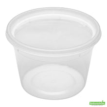 Wholesale Restaurantware 16 Oz Round Clear Plastic Soup Container - with Lid, Microwavable - 4.6" X 4.6" X 3.1"- Bulk