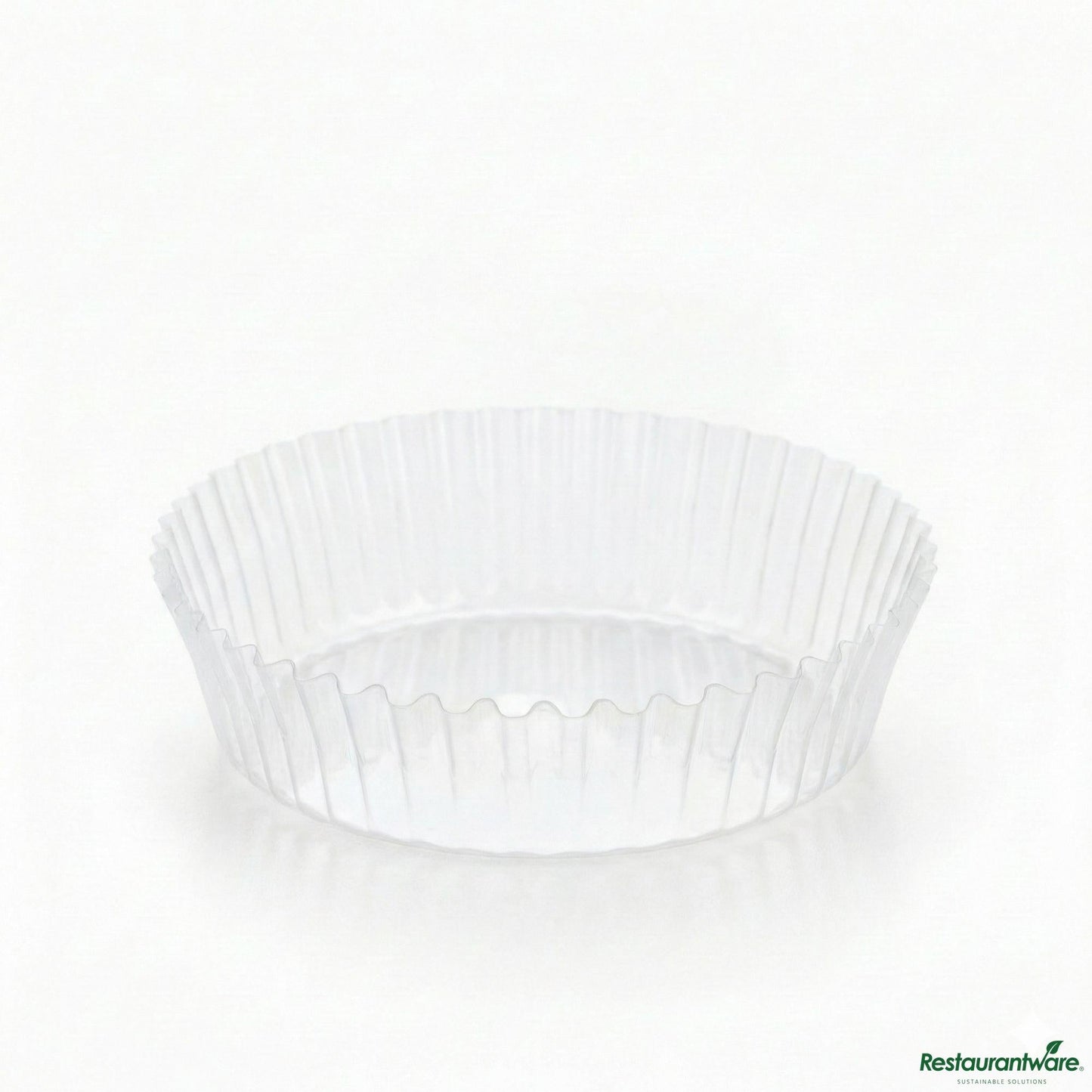 Wholesale Restaurantware Invisa-Liner 2 Oz Round Clear Plastic Bakery Liner - 2 1/2" X 2 1/2" X 1"- Bulk