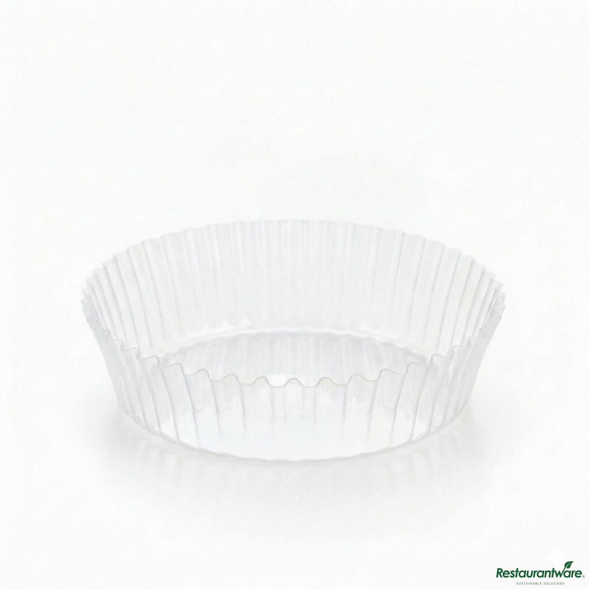 Wholesale Restaurantware Invisa-Liner 2 Oz Round Clear Plastic Bakery Liner - 2 1/2" X 2 1/2" X 1"- Bulk
