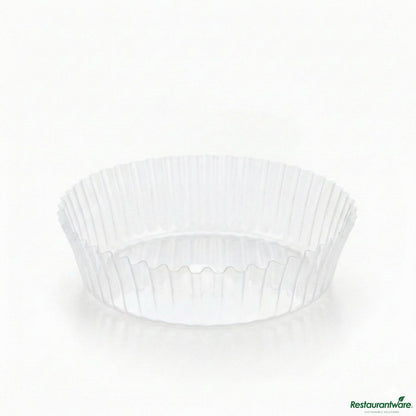 Wholesale Restaurantware Invisa-Liner 2 Oz Round Clear Plastic Bakery Liner - 2 1/2" X 2 1/2" X 1"- Bulk