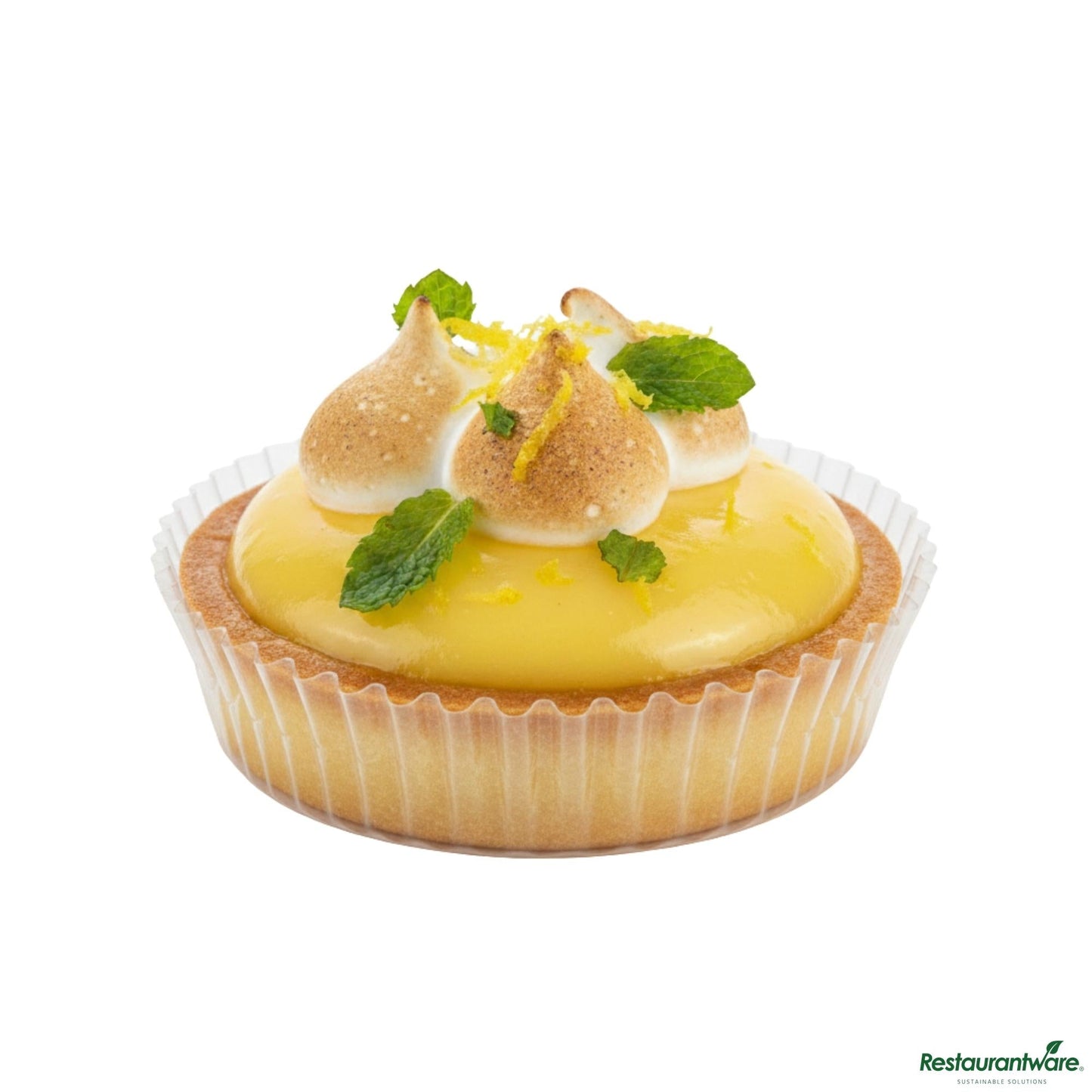 Wholesale Restaurantware Invisa-Liner 2 Oz Round Clear Plastic Bakery Liner - 2 1/2" X 2 1/2" X 1"- Bulk