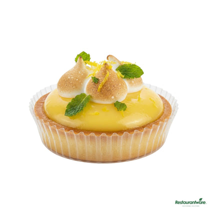 Wholesale Restaurantware Invisa-Liner 2 Oz Round Clear Plastic Bakery Liner - 2 1/2" X 2 1/2" X 1"- Bulk