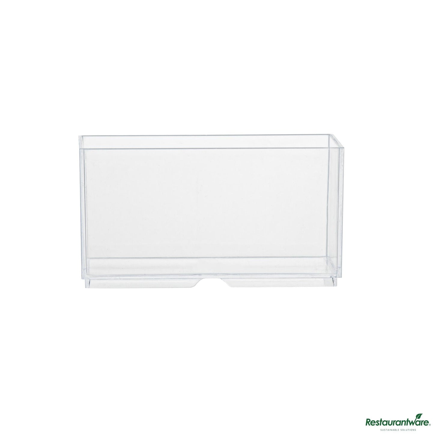 Wholesale Restaurantware 3 Oz Rectangle Clear Plastic Dessert Cup - Stackable - 2.8" X 1.4" X 1.5"- Bulk