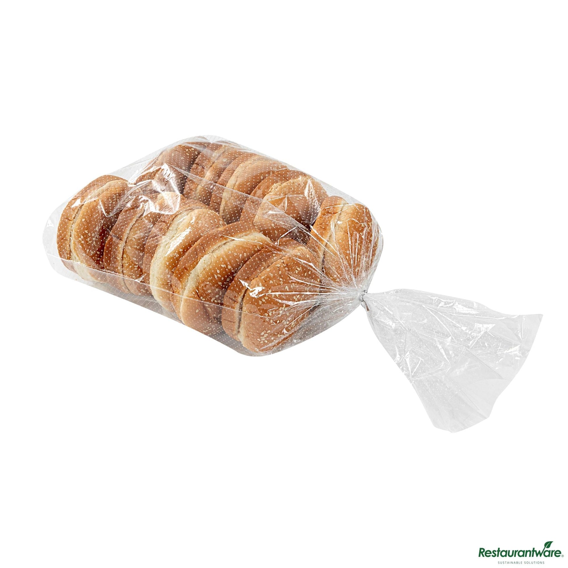 Wholesale Restaurantware Bag Tek Clear Plastic Bread Bag - Micro-Perforated, with Wicket Dispenser - 11" X 20"- Bulk
