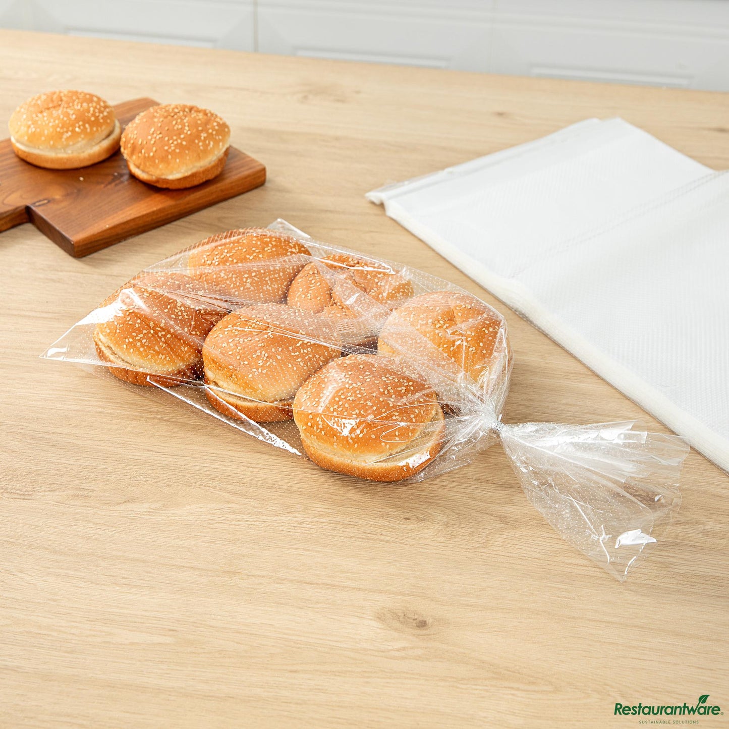 Wholesale Restaurantware Bag Tek Clear Plastic Bread Bag - Micro-Perforated, with Wicket Dispenser - 11" X 20"- Bulk