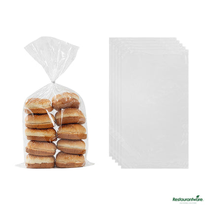 Wholesale Restaurantware Bag Tek Clear Plastic Bread Bag - Micro-Perforated, with Wicket Dispenser - 11" X 20"- Bulk