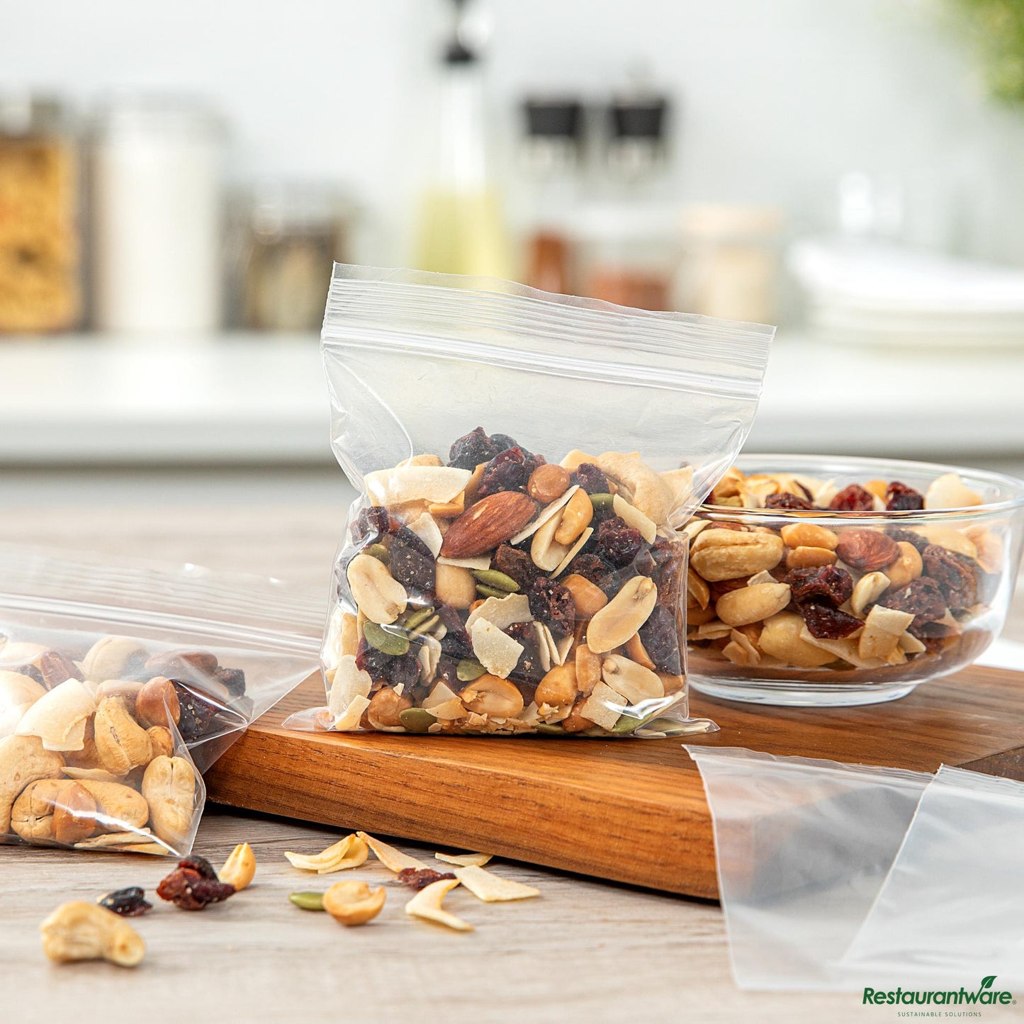 Wholesale Restaurantware Clear Plastic Zip Bag - Bpa-Free, High Clarity - 4.5" X 4" X 0.004"- Bulk