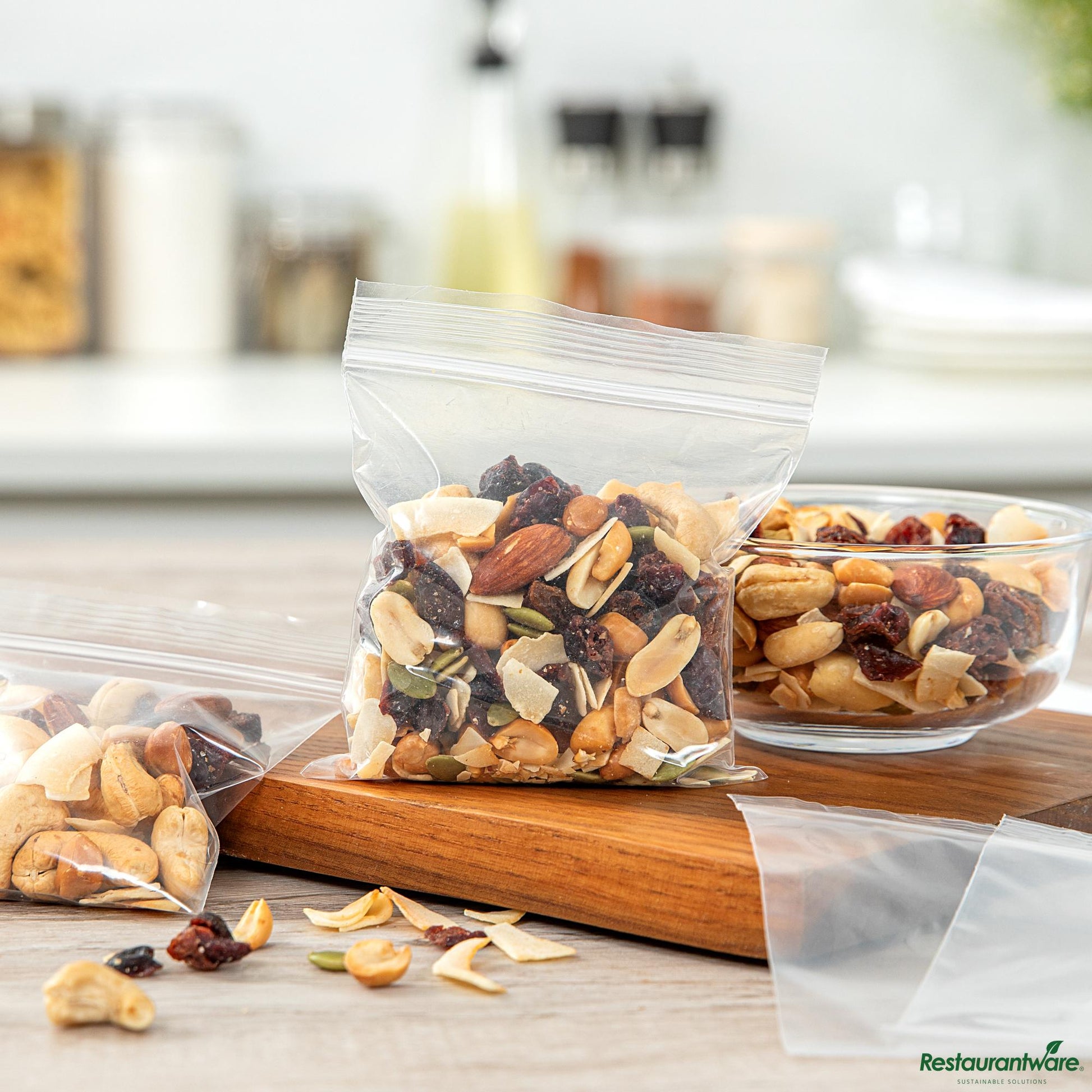 Wholesale Restaurantware Clear Plastic Zip Bag - Bpa-Free, High Clarity - 4.5" X 4" X 0.004"- Bulk
