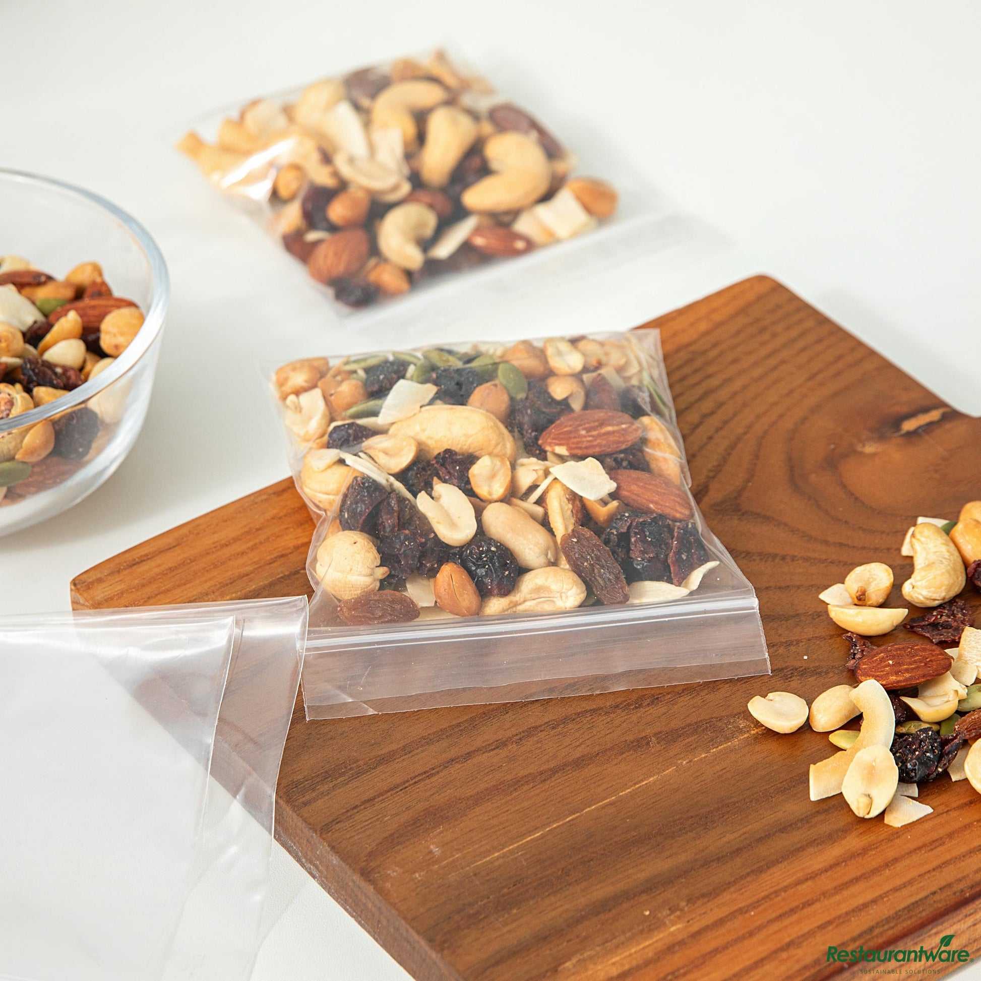 Wholesale Restaurantware Clear Plastic Zip Bag - Bpa-Free, High Clarity - 4.5" X 4" X 0.004"- Bulk
