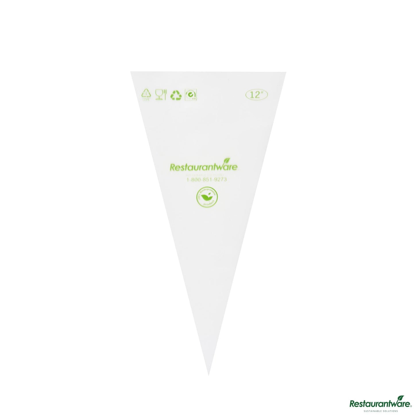 Wholesale Restaurantware Pastry Tek Clear Plastic Pastry Piping Bag - Biodegradable - 12" X 6"- Bulk