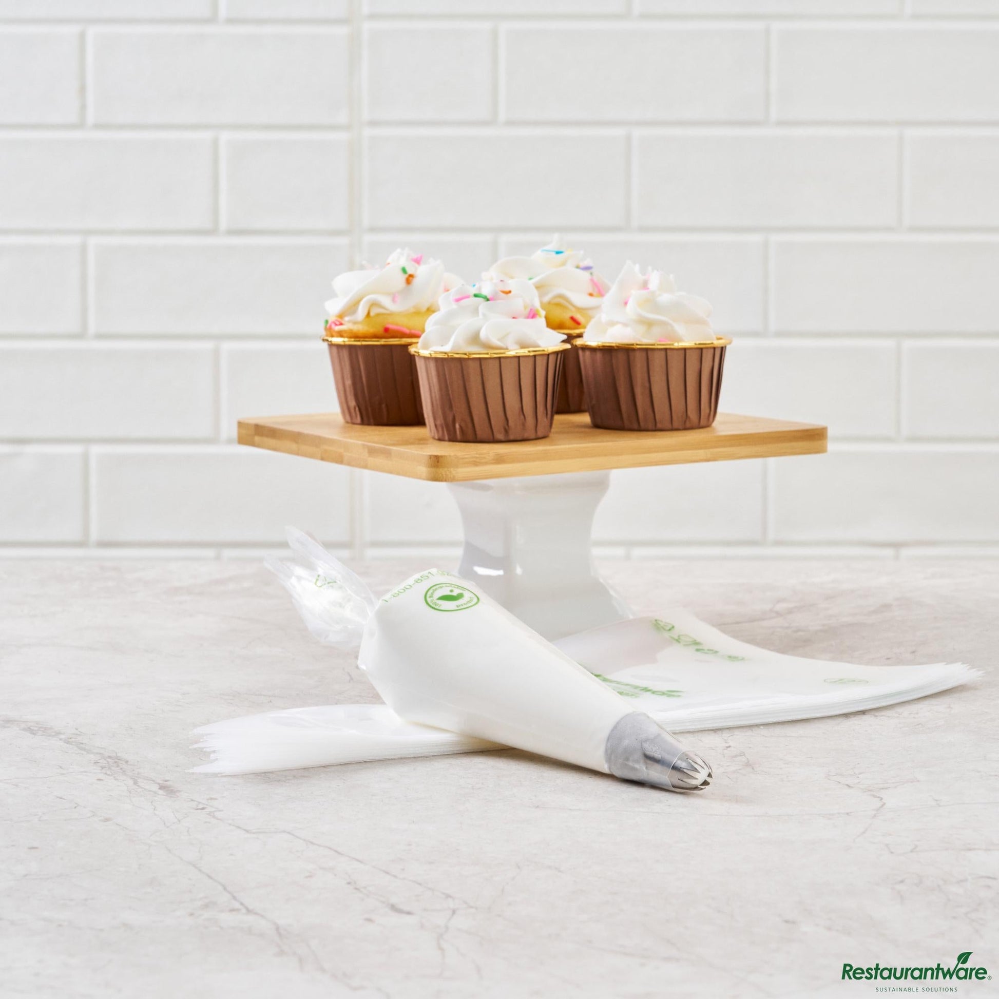 Wholesale Restaurantware Pastry Tek Clear Plastic Pastry Piping Bag - Biodegradable - 12" X 6"- Bulk