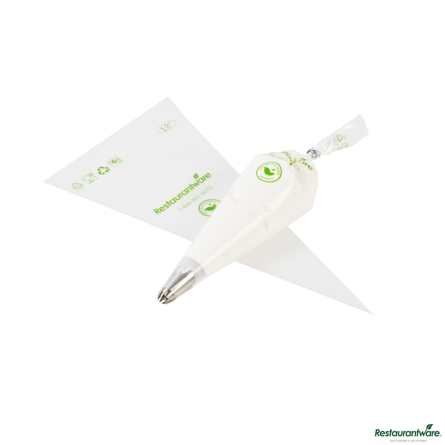 Wholesale Restaurantware Pastry Tek Clear Plastic Pastry Piping Bag - Biodegradable - 12" X 6"- Bulk