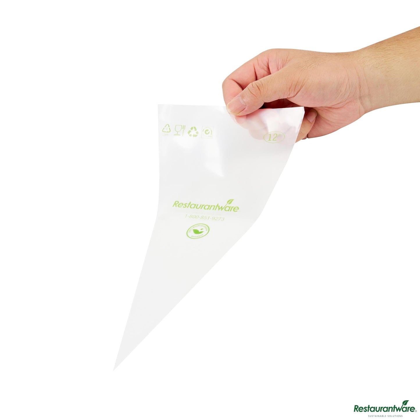 Wholesale Restaurantware Pastry Tek Clear Plastic Pastry Piping Bag - Biodegradable - 12" X 6"- Bulk