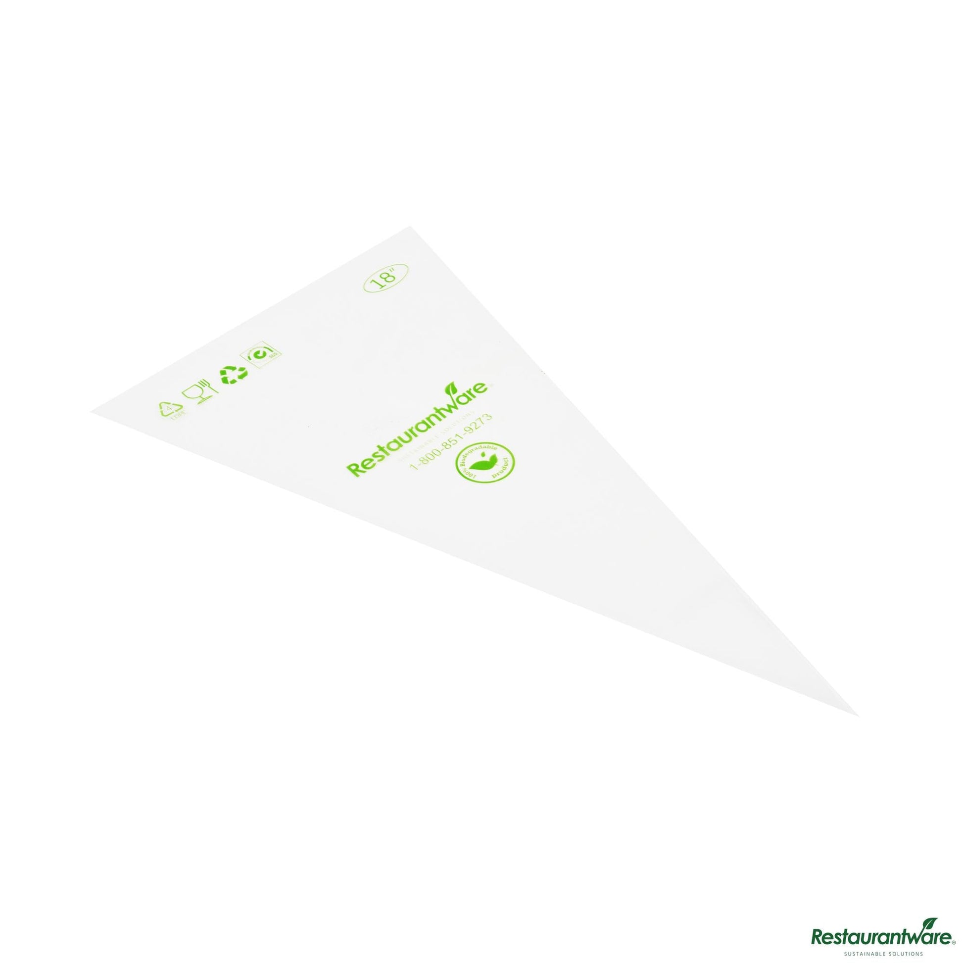Wholesale Restaurantware Clear Plastic Pastry Piping Bag - Biodegradable - 18.0" X 8.66" X 0.01"- Bulk