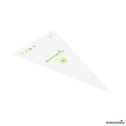 Wholesale Restaurantware Clear Plastic Pastry Piping Bag - Biodegradable - 18.0" X 8.66" X 0.01"- Bulk