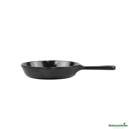 Wholesale Restaurantware Voga 12 Oz Black Melamine Serving Dish with Handle - Faux Cast Iron - 10" X 6 3/4" X 1 1/4"- Bulk