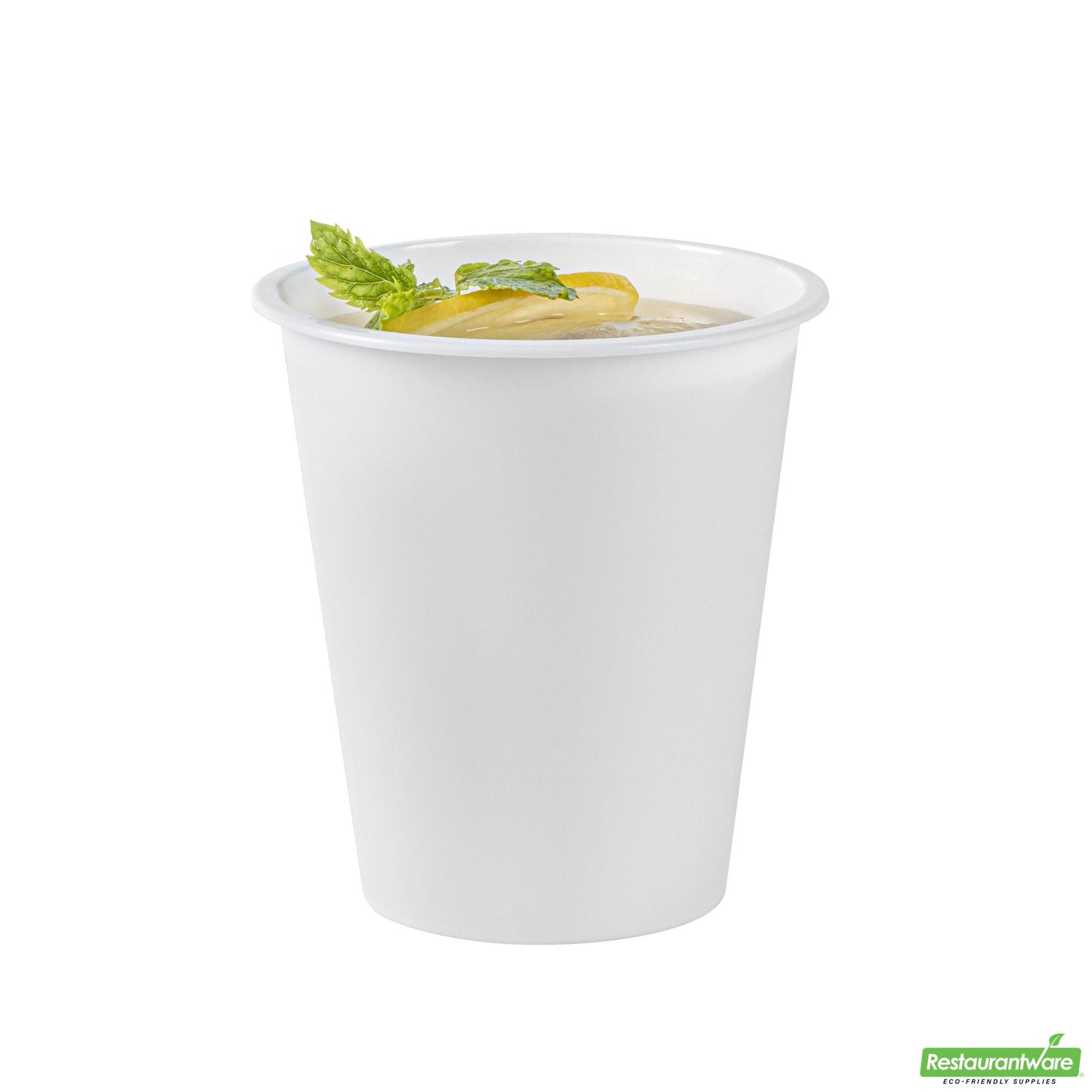 Wholesale Restaurantware 12 Oz Round Matte White Plastic Hot / Cold Drinking Cup - 3.5" X 3.5" X 4.0"- Bulk