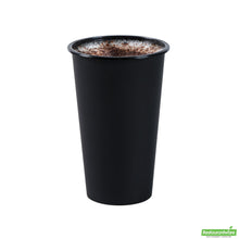 Wholesale Restaurantware 16 Oz Round Matte Black Plastic Hot / Cold Drinking Cup - 3.5" X 3.5" X 5.25"- Bulk