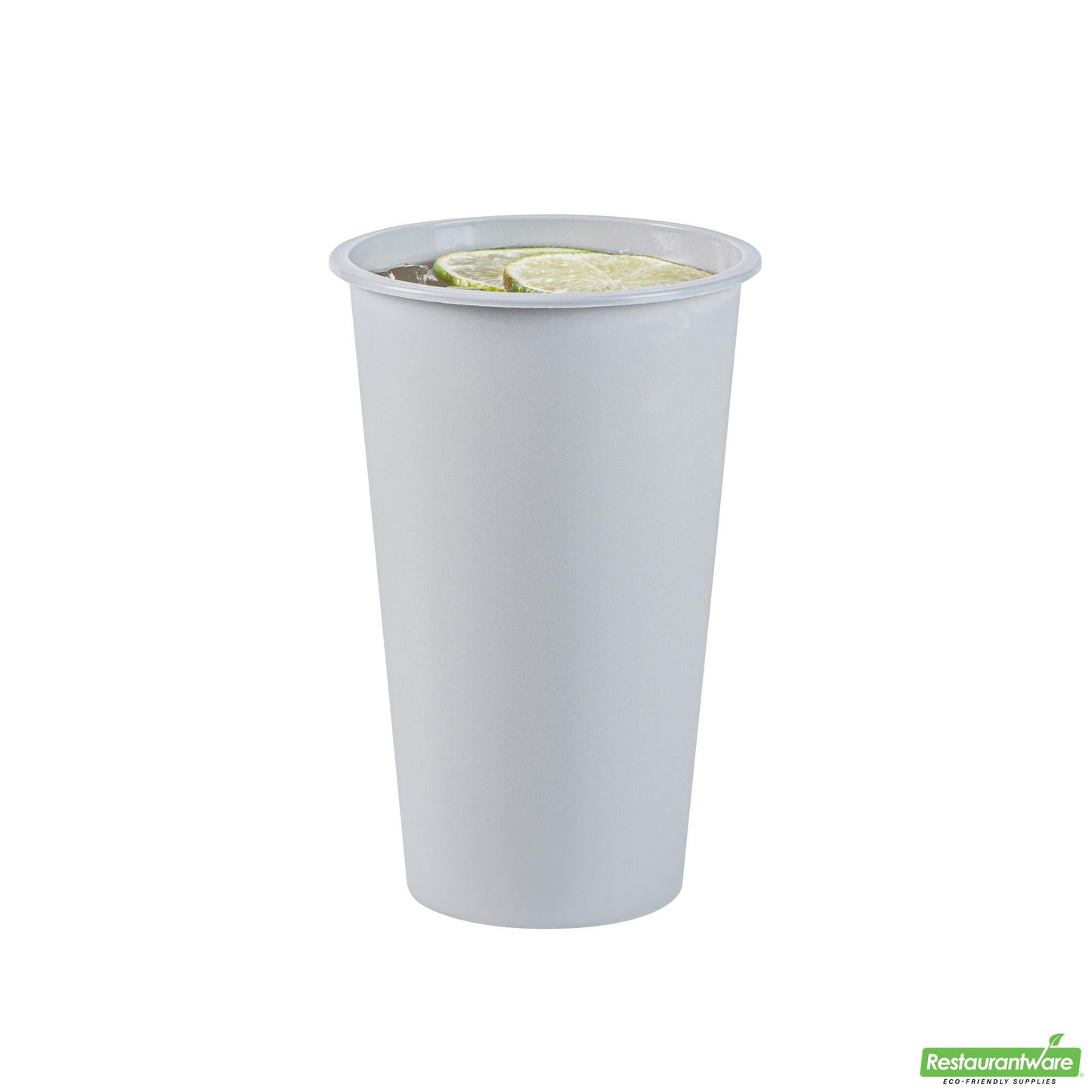 Wholesale Restaurantware 16 Oz Round Matte Gray Plastic Hot / Cold Drinking Cup - 3.5" X 3.5" X 5.25"- Bulk