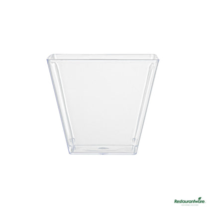 Wholesale Restaurantware 4 Oz Square Clear Plastic Small Kova Cup - 2 1/4" X 2 1/4" X 2"- Bulk