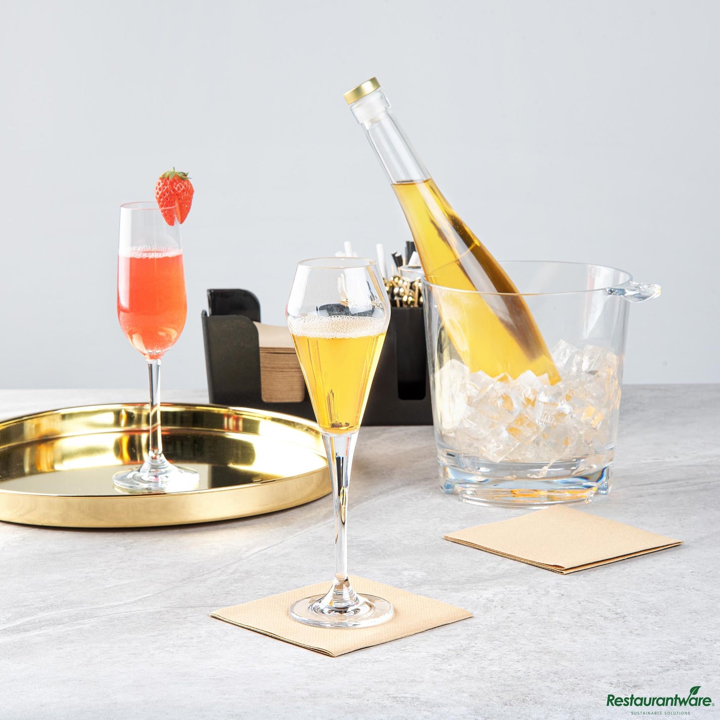 Wholesale Restaurantware 7 Oz Polycarbonate Champagne Flute - 2.7" X 2.7" X 9.1"- Bulk