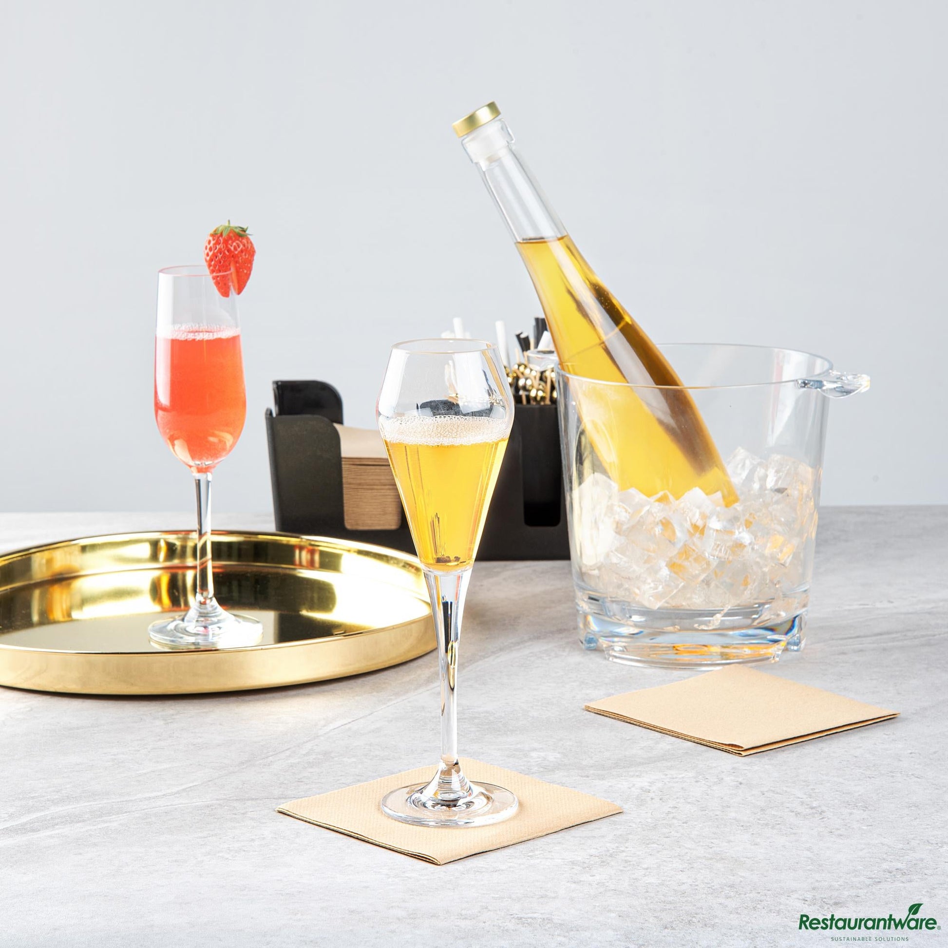Wholesale Restaurantware 7 Oz Polycarbonate Champagne Flute - 2.7" X 2.7" X 9.1"- Bulk