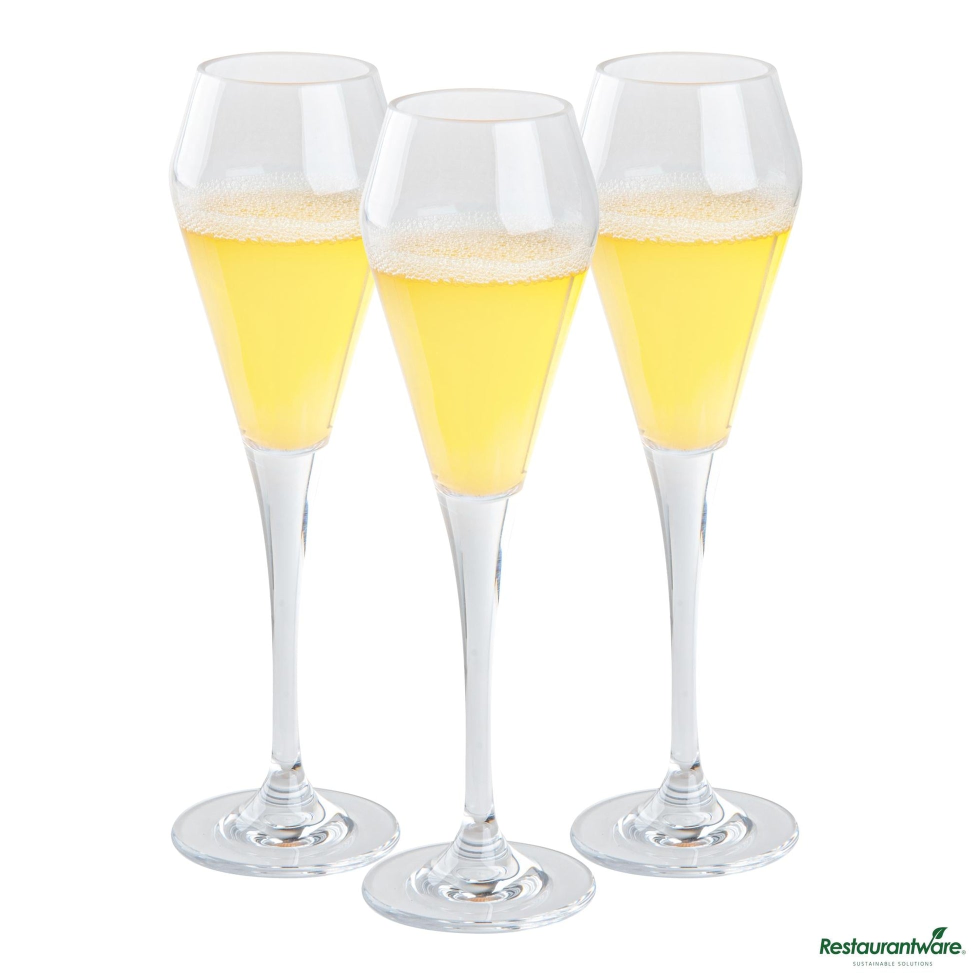 Wholesale Restaurantware 7 Oz Polycarbonate Champagne Flute - 2.7" X 2.7" X 9.1"- Bulk