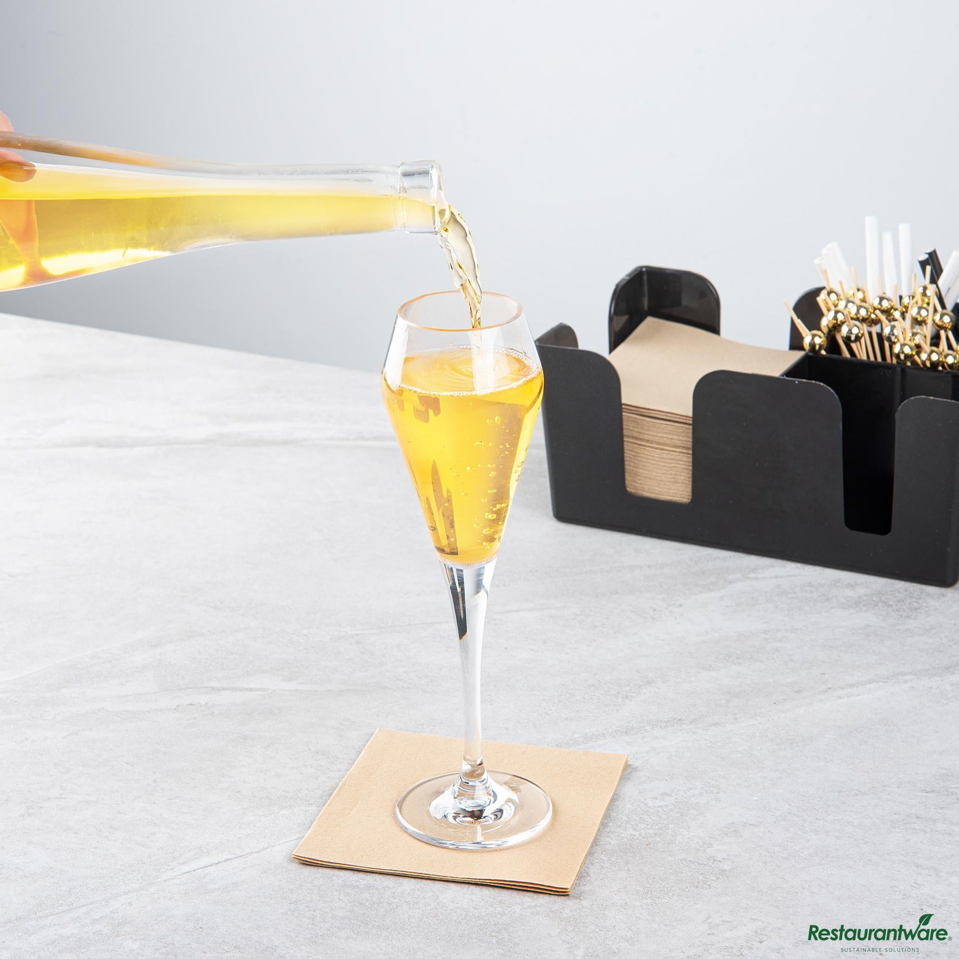 Wholesale Restaurantware 7 Oz Polycarbonate Champagne Flute - 2.7" X 2.7" X 9.1"- Bulk